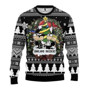 Las Vegas Raiders Snoopy With Friends Cute Funny Ugly Sweater 1.jpg