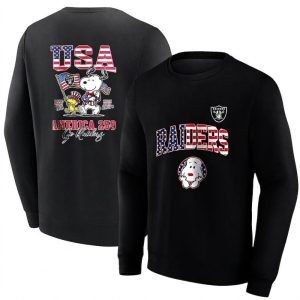 Las Vegas Raiders x Peanuts Snoopy USA America 250th anniversary AOP Sweatshirt 1.jpg