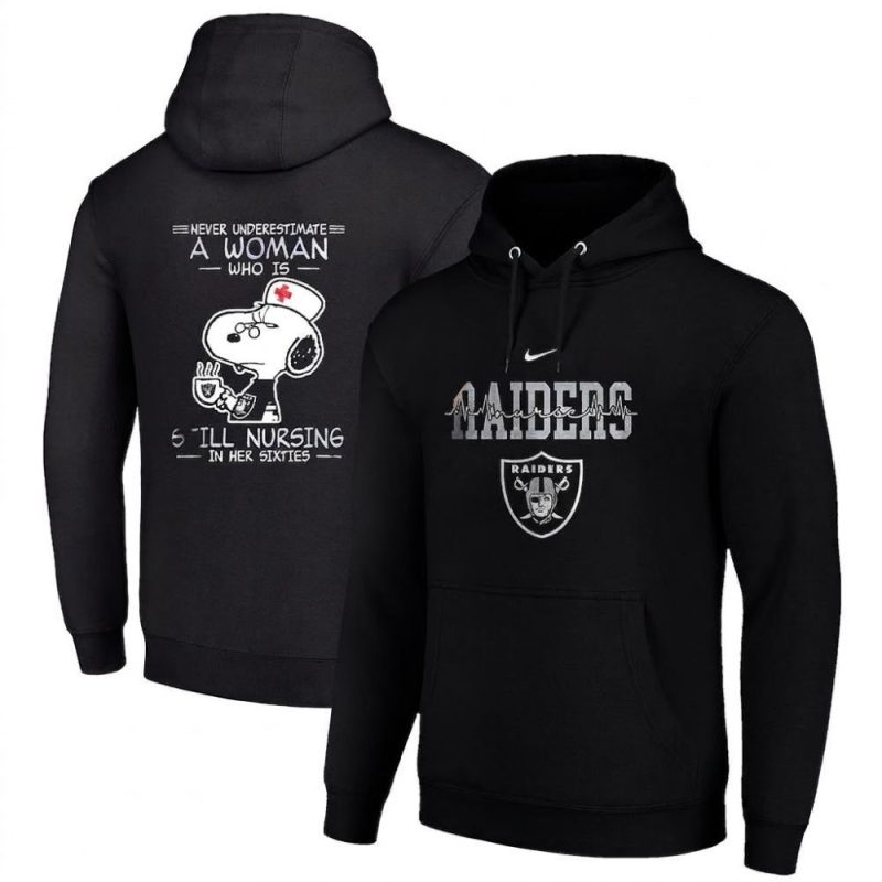 Las Vegas Raiders X Peanuts Snoopy Never Underestimate A Wom Hoodie.jpg