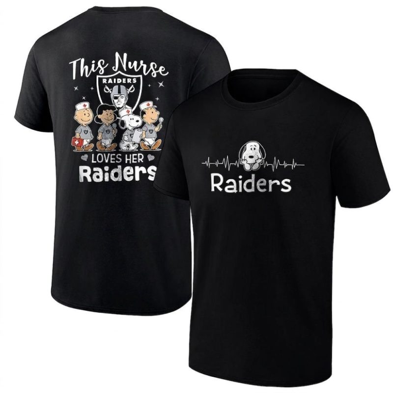 Las Vegas Raiders X Peanuts Snoopy This Nurse Loves Her Aop T Shirt 1.Jpg