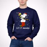Let It Snoopy Snoopy in Christmas Sock with Santa Hat and Present 3 Sweatshirt 1.jpg