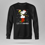 Let It Snoopy Snoopy in Christmas Sock with Santa Hat and Present 9 Sweatshirt 1.jpg