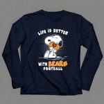 Life Is Better With Bears Football Snoopy Hugging 6 Long Sleeves
