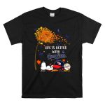 Life Is Better With Cleveland Guardians Autumn Tree Snoopy and Butterflies T Shirt 6.jpg