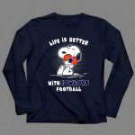 Life Is Better With Cowboys Football Snoopy Hugging Dallas Star 6 Long Sleeves