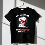Life Is Better With Patriots Football Snoopy Hugging Helmet 1 T Shirt