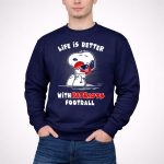 Life Is Better With Patriots Football Snoopy Hugging Helmet 3 Sweatshirt
