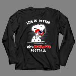 Life Is Better With Patriots Football Snoopy Hugging Helmet 4 Long Sleeves