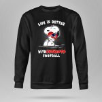 Life Is Better With Patriots Football Snoopy Hugging Helmet 9 Sweatshirt