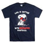 Life Is Better With Patriots Football Snoopy Hugging Helmet T Shirt 7