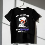 Life Is Better With Ravens Football Snoopy Hugging Baltimore Ravens 1 T Shirt