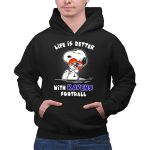 Life Is Better With Ravens Football Snoopy Hugging Baltimore Ravens 2 Hoodie