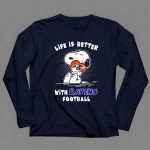 Life Is Better With Ravens Football Snoopy Hugging Baltimore Ravens 6 Long Sleeves