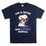 Life Is Better With Ravens Football Snoopy Hugging Baltimore Ravens T Shirt 7