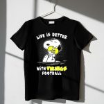 Life Is Better With Vikings Football Snoopy Hugging Helmet 1 T Shirt