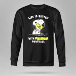 Life Is Better With Vikings Football Snoopy Hugging Helmet 9 Sweatshirt