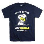 Life Is Better With Vikings Football Snoopy Hugging Helmet T Shirt 7