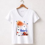 Life Is Better with Florida Gators Snoopy Helmet Football Tree Butterflies 5 Womens V Neck.jpg