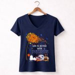 Life Is Better with Patriots New England Football Autumn Leaves and Snoopy T Shirt T Shirt 5