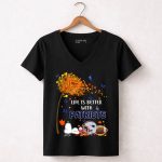 Life Is Better with Patriots New England Football Autumn Leaves and Snoopy T Shirt T Shirt 51