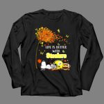 Life Is Better with Steelers Autumn Snoopy Football Helmet 4 Long Sleeves