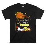 Life Is Better with Steelers Autumn Snoopy Football Helmet T Shirt 6