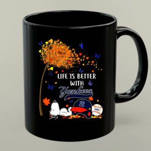 Life Is Better with Yankees Autumn Vibes Snoopy Baseball 1 mug.jpg