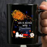 Life Is Better with Yankees Autumn Vibes Snoopy Baseball 3 mug.jpg