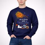 Life is Better with Cowboys Snoopy Dallas Football Autumn 3 Sweatshirt