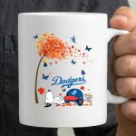 Life is Better with Dodgers Autumn Leaves Snoopy Baseball Cap and Ball 3 mug 1.jpg