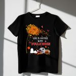Life is Better with Falcons Autumn Leaves Helmet Football Snoopy 1 T Shirt