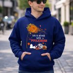 Life is Better with Falcons Autumn Leaves Helmet Football Snoopy 8 Hoodie