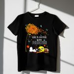 Life is Better with Packers Green Bay Football Autumn Snoopy Leaves 1 T Shirt
