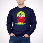 Los Angeles Angels Snoopy Halloween Moon Pumpkins Doghouse Woodstock 3 Sweatshirt.jpg