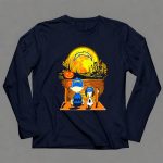 Los Angeles Chargers Charlie Brown Snoopy Pumpkin Moon Halloween Scene 4 Long Sleeves1