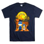 Los Angeles Chargers Charlie Brown Snoopy Pumpkin Moon Halloween Scene T Shirt 7