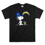 Los Angeles Chargers Snoopy And Woodstock In Blue Hats T Shirt 6