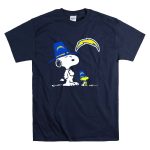 Los Angeles Chargers Snoopy And Woodstock In Blue Hats T Shirt 7