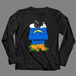Los Angeles Chargers Snoopy Doghouse Pumpkins 4 Long Sleeves