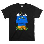 Los Angeles Chargers Snoopy Doghouse Pumpkins T Shirt 6
