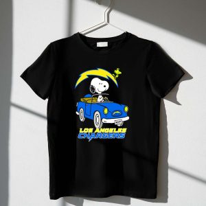 Los Angeles Chargers Snoopy Driving with Woodstock 1 T Shirt