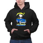 Los Angeles Chargers Snoopy Driving with Woodstock 2 Hoodie