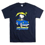 Los Angeles Chargers Snoopy Driving with Woodstock T Shirt 7