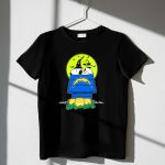 Los Angeles Chargers Snoopy Halloween Pumpkin Full Moon Scene 1 T Shirt
