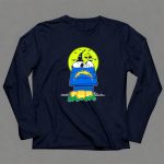 Los Angeles Chargers Snoopy Halloween Pumpkin Full Moon Scene 6 Long Sleeves
