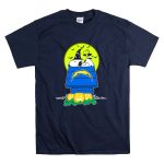 Los Angeles Chargers Snoopy Halloween Pumpkin Full Moon Scene T Shirt 7