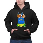 Los Angeles Chargers Snoopy Halloween Witch Reading Football Pumpkin 2 Hoodie