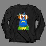 Los Angeles Chargers Snoopy Halloween Witch Reading Football Pumpkin 4 Long Sleeves