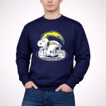 Los Angeles Chargers Snoopy Helmet Clipart 2 3 Sweatshirt