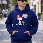 Los Angeles Clippers Snoopy with Woodstock in Team Hats 8 Hoodie